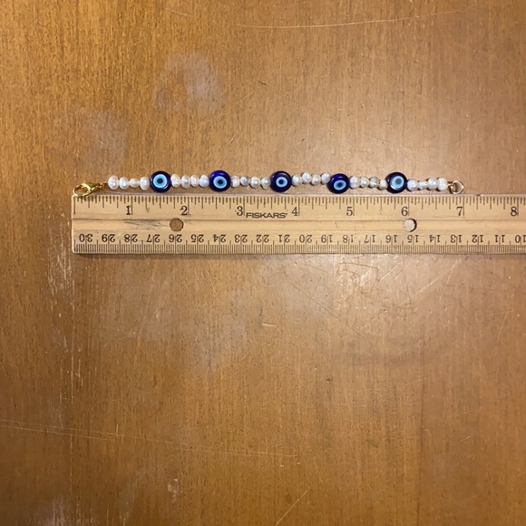 Evil eye pearl bracelet!!! - Picture 3 of 5